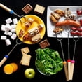thumbnail image 4 of 8-Pack telescopic forks for Marshmallows & Hot Dogs, 32" Extendable Steel Campfire Accessories for Outdoor Fireplace & Fire Pit Fun Colorful Campfire Roasting Sticks, 4 of 8