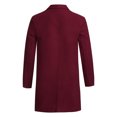 thumbnail image 4 of Qertyioot Hauts pour Hommes Automne Hiver Décontracté Manches Longues Bouton Veste Mode, 4 of 6