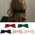 thumbnail image 2 of Barrette Française Nœud Papillon Mode Barrette Décorative pour Cheveux Pince à Cheveux Automatique, 2 of 10