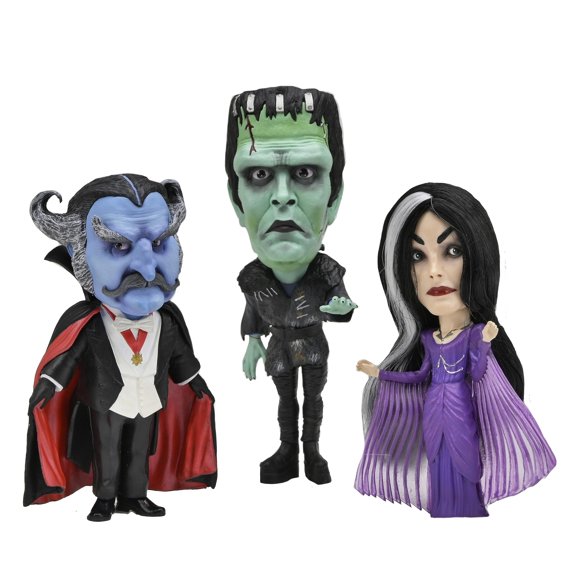NECA Rob Zombies The Munsters - Stylized Figures - Little Big Head 3-Pack