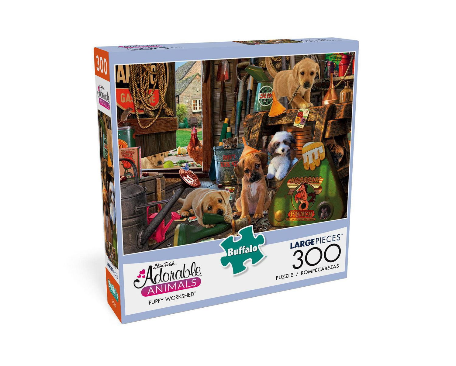 Buffalo Games - Le puzzle Adorable Animals - Puppy Workshed - en 300 pièces