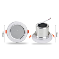 thumbnail image 3 of 2X 8Ohm 10W Bathroom Ceiling Speaker Background Music System Moisture-Proof Aluminum Can Fashion In-Ceiling Speaker, 3 of 7