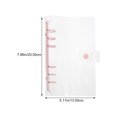 thumbnail image 2 of Binder Cover Snap Button Lock Binder Transparent Notebook Cover Refillable Notebook Shell, 2 of 9