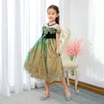 thumbnail image 2 of Girls Princess Anna Costume Snow Party Halloween Cosplay Masquerade Party, 2 of 6