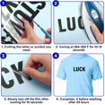 thumbnail image 3 of Iron on Letters, 2 Inch Iron on Vinyl Letters for Clothing, Heat Transfer Letters with A-Z PU Alphabets Sticker, Iron on Letters for Fabric, Clothing T-Shirt Printing DIY Craft, 3 of 7
