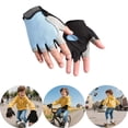 thumbnail image 2 of Kids Half Finger Sports Gloves for Outdoor Cycling Exercise Riding Biking Skating Climbing Lightweight Breathable Durable, 2 of 3