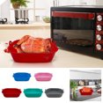 thumbnail image 4 of Matoen12 Doublures en Silicone pour Friteuse à Air Chaud Plateau de Cuisson Réutilisable Tapis de Plateau de Friteuse en Forme de Fleur Bleu, 4 of 6