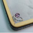 thumbnail image 1 of Created Alexandrite Ring, 925 Sterling Silver Ring, Alexandrite Ring, Color Change Stone Ring, Round Cut Alexandrite Ring, Ring for Gift, 1 of 3
