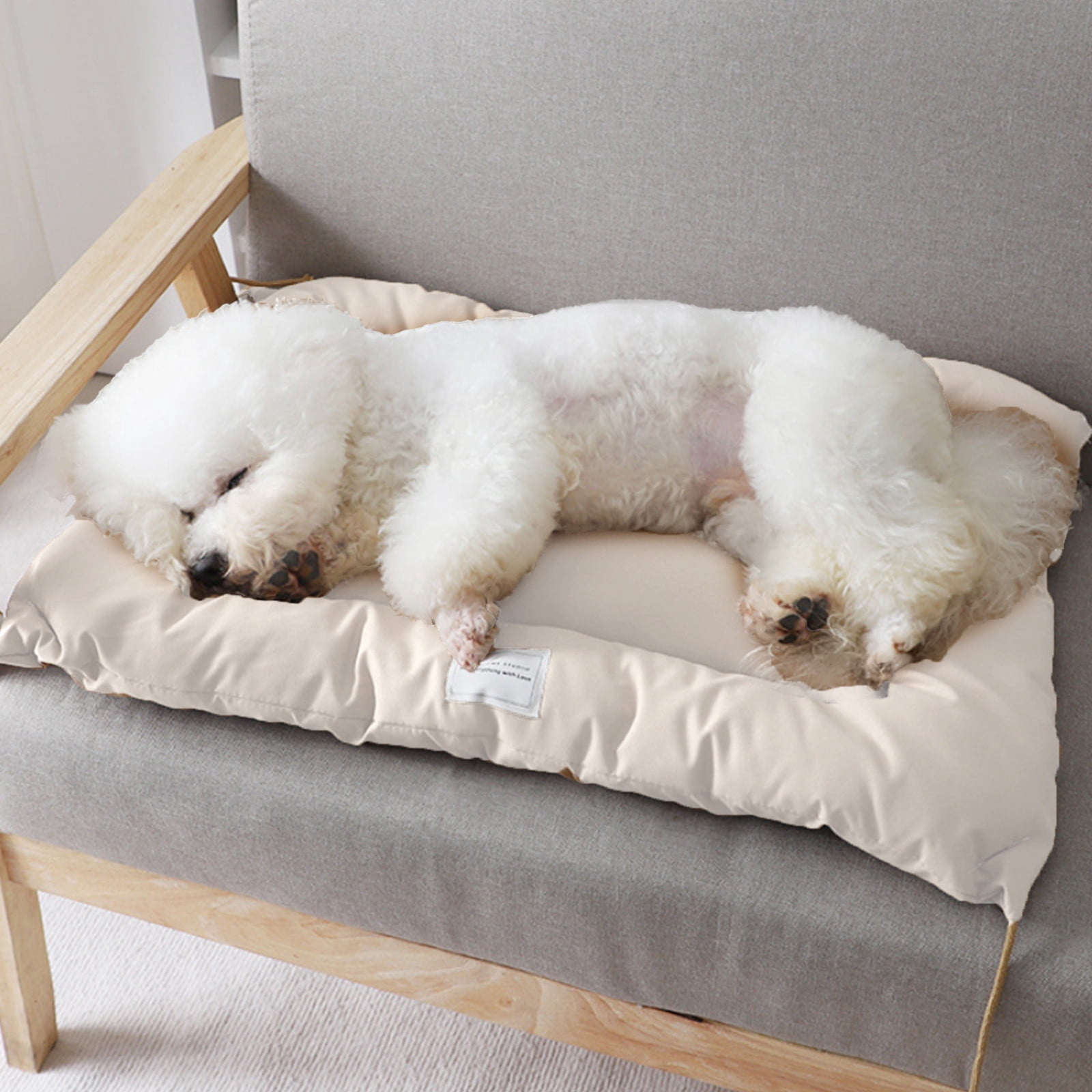 SSZMDLB Winter Dog Bed, Thickened Warm Washable Dog Kennel Mat Non-Slip Pet Bedding for Crate, Sofa and Floor, Cozy Flannel Dog Pad Kennel Mat