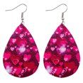 thumbnail image 1 of PVCS Valentine's Day Earrings Heart Love Red Lips Double Sided Printed Earrings, 1 of 2