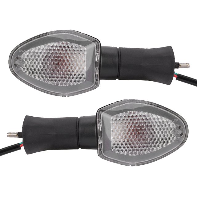 Motorcycle Turn Signal Light Motorcycle Turn Signal Indicator 2Pcs Motorcycle LED Turn Signal Lamps Lights Fit For GSX-S 1000f 750White
