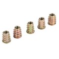 thumbnail image 3 of 50pcs M6 Zinc Alloy Inside Hex Socket Insert Nuts With Flange Cover For Wood Furniture9 Types, 3 of 8