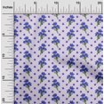 thumbnail image 2 of oneOone Viscose Chiffon Light Violet Fabric Floral Sewing Craft Projects Fabric Prints By Yard 42 Inch Wide, 2 of 5