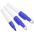 thumbnail image 1 of Unique Bargains Mini Marqueurs Permanents Stylo Effaçable à Sec avec Pince Porte-Clés, Lot de 3 Bleu, 1 of 5