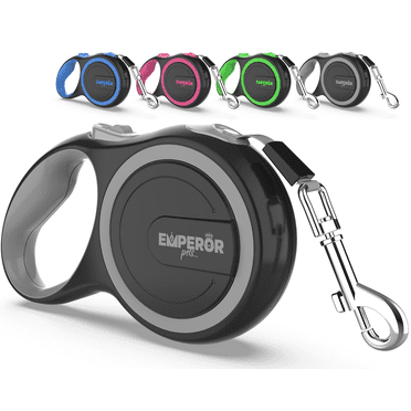 Emperor Pets 8m Retractable Dog Leash Large Dogs - Up to 50kg, Large Dog Leash Heavy Duty Dog Leash Retractable 8m, Retractable Pet Leash - Grey - GY26