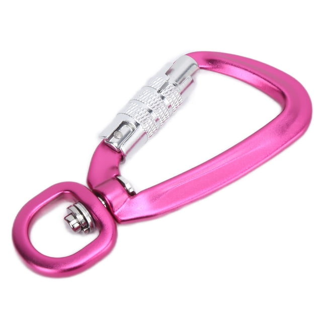 Crochets Suspendus Robustes, Sûrs et Fiables Poignée Confortable Mousqueton Haute Résistance pour Hamacs pour Animaux de Compagnie Traction Accessoires pour Crochets d'Extérieur Rose