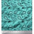 thumbnail image 1 of Soimoi Polyester Crepe Fabric Floral & Paisley Decor Fabric Printed Yard 42 Inch Wide, 1 of 5
