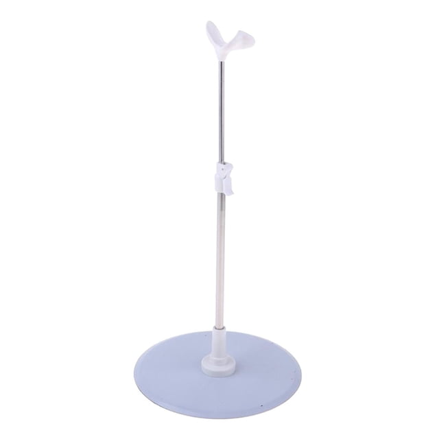 Support de Présentation de Poupées /3 1/ Poupées Articulées et Figurines d'Action Support, Acier Inoxydable + Blanc