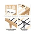 thumbnail image 4 of Bingirl Full-Size Bed Frame by Rattan Queen: Featuring LED Light, Storage Headboard, No Box Spring Needed, Easy Assembly, Noise-Free, Ideal for Home Decor, 4 of 10