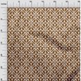 thumbnail image 3 of oneOone Rayon Brown Fabric Geometric Sewing Material Print Fabric By The Yard 56 Inch Wide, 3 of 5