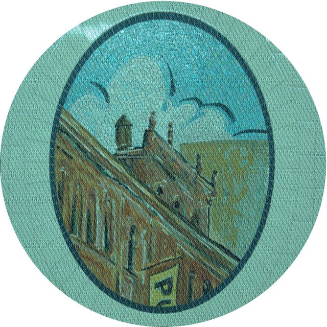 Ahgly Company Tapis d'Intérieur Ronds de Style Transitionnel Lavables à la Machine, Vert Turquoise, 4 Pieds Rond