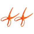 thumbnail image 1 of Xingzhi 2Pcs Fishing Pliers Line Scissors Controller Hook Remover Plastic Multifunctional Tackle Tools Fittings Orange, 1 of 6