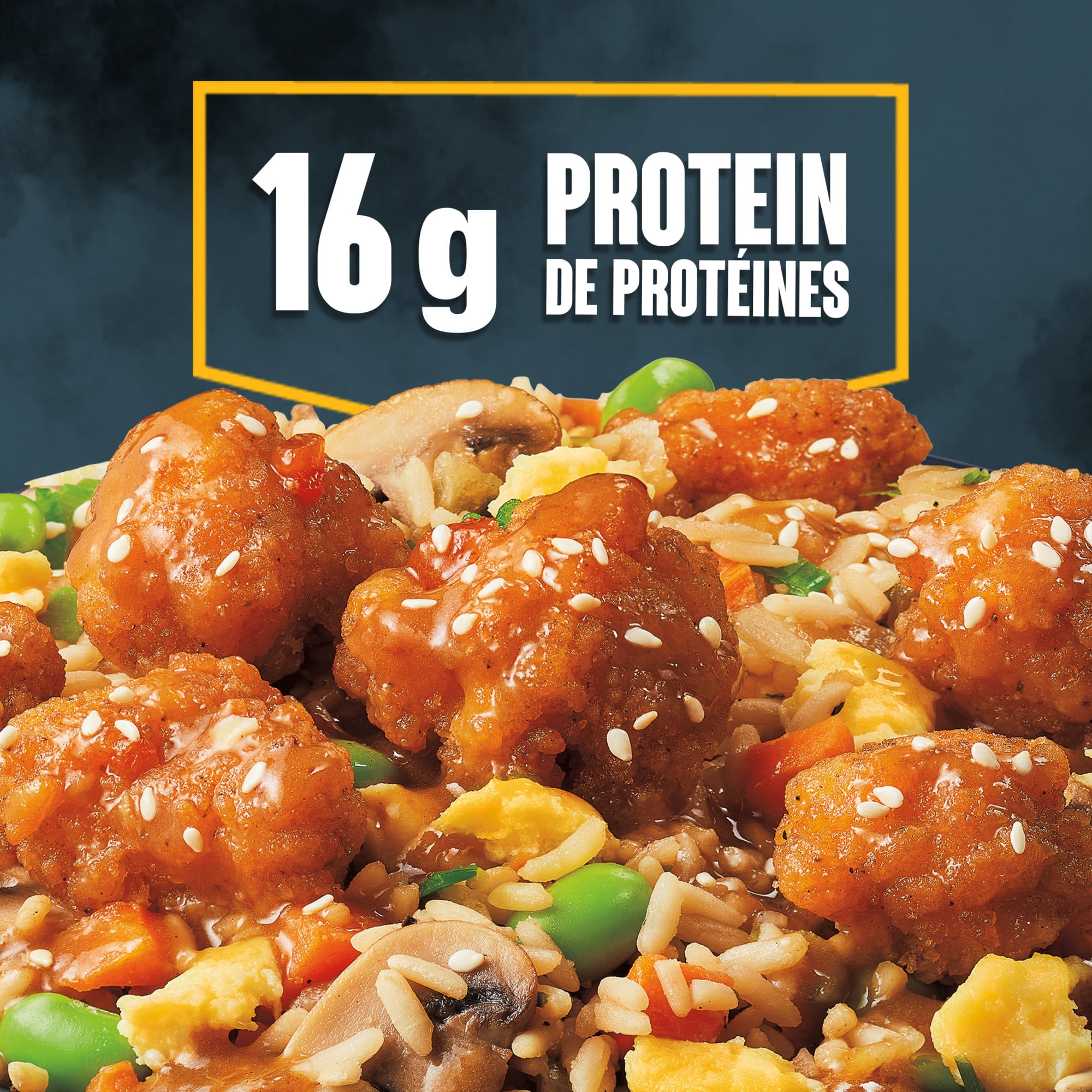 CRAVE Spicy Szechuan Style Fried Chicken on Rice Frozen Meal, 300 g Box, CRAVE Spicy Szechuan Style Fried Chicken on Rice Frozen Meal, 300 g Box