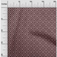 thumbnail image 2 of oneOone Cotton Poplin Maroon Fabric Geometric Craft Projects Decor Fabric Printed By The Yard 42 Inch Wide, 2 of 4