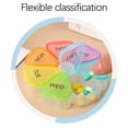 thumbnail image 3 of Cagogo 7-Day Pill Organizer, Portable Rainbow Color Pill Box, Large Compartment Weekly Organizer, Daily Pill Dispenser for Vitamins and Supplements, Plastic Pill Case with Individual Lids, 3 of 3