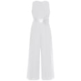 thumbnail image 4 of Sholeno Combinaisons Sans Manches pour Filles, Robe de Mariage Formelle en Chiffon, Combinaison de Danse Ivoire 10, 4 of 7