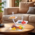 thumbnail image 4 of Fruit Plates Living Room Coffee Table Household Transparent Candy Dessert Rack Party Wedding Front Desktop Placed Snack Dessert Tray Tiers Dessert Stand, 4 of 6