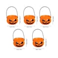 thumbnail image 2 of XZNGL Halloween Candy Bucket,Halloween Plastic Pumpkin Jar Halloween Pumpkin Candy Basket Hand Party Holiday Decorations Evil Pumpkin Bucket,Halloween Party Decorations, 2 of 9