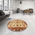 thumbnail image 3 of Ahgly Company Indoor Rectangle Abstract Chrome Gold Yellow Oriental Area Rugs, 2' x 3', 3 of 6
