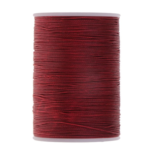 yuksok 130M 0.5mm Leather ed Thread Cord String for DIY Leather Craft Deep Red