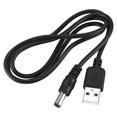 thumbnail image 2 of 5X USB Cable 5.5mm / 2.1mm 5V DC Barrel Jack Power Cable (Black, 75cm), 2 of 5