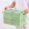thumbnail image 2 of Kitchen Gadgets Laundry Basket Plastic Hamper Holder Collapsible for Clothes, Bedroom Storage Foldable Laundry Baskets with Carry Handles Kitchen Gadgets, 2 of 7