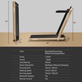 thumbnail image 2 of Patiojoy 2.25HP 2 in 1 Folding Treadmill W/APP Bluetooth Speaker Remote Control, 2 of 7