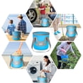 thumbnail image 3 of Graflsoa Seau Pliable en PVC de 20 L Bleu Ou Orange, Conception Compacte et Pliable pour un Rangement et un Transport Faciles, 3 of 6