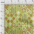 thumbnail image 1 of oneOone Viscose Jersey Fabric Block & Geometric Ikat Print Fabric By Yard 60 Inch Wide, 1 of 5