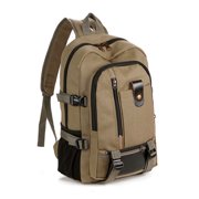Portable Backpack for Men Travel Daypack Canvas Large Capacity Storage Bag School Bookbag for Camping