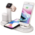 thumbnail image 1 of Chargeur Sans Fil, Station de Recharge 4 en 1 pour Apple, Support de Socle de Recharge Sans Fil avec Support de Chargeur Apple Watch, 1 of 4