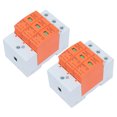 thumbnail image 1 of Protection contre les Surtensions, Fenêtre Visible AC 420V 2Pcs Din Rail Parafoudre Dispositif PC Shell Ignifuge avec des Indicateurs Rouges Verts pour l'Électronique Domestique Imax: 20ka, Imax: 40ka, Imax: 60ka, 1 of 8
