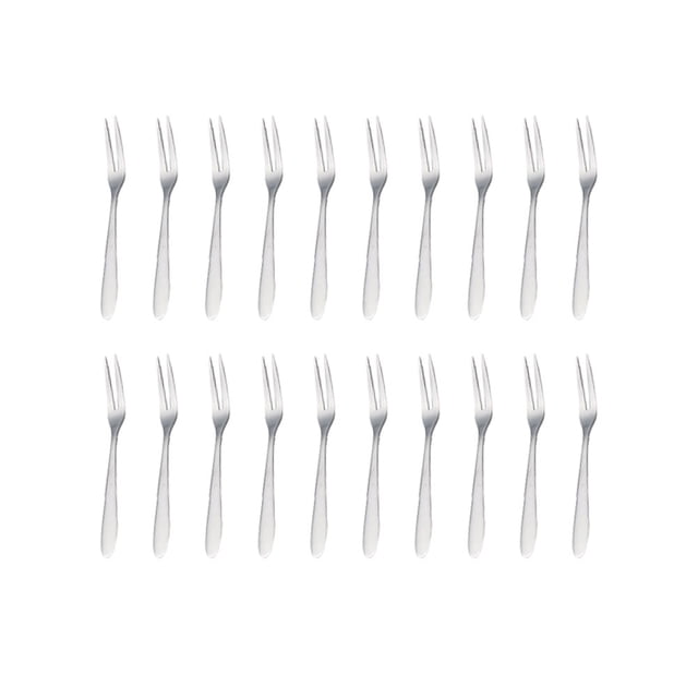 20 Pcs Mini Fourchettes à Fruits Fourchettes à Cocktail en Acier Inoxydable Fourchettes à Gâteau Dessert Gadget de Cuisine
