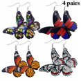 thumbnail image 2 of Boucles d'Oreilles Pendantes Forme Papillon Créatives Mode Boucles d'Oreilles Pendantes Boucles d'Oreilles Percées, 2 of 10
