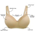 thumbnail image 4 of Playtex Soutien-Gorge Balconnet Sans Armatures pour Femme Secrets Shaping, 38D, Taupe, 4 of 7