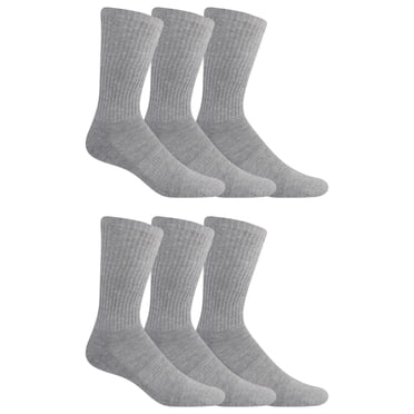 Lot de 6&nbsp;paires de mi-chaussettes en coton Athletic Works pour hommes