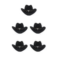 thumbnail image 1 of Decodeary Western Outback Cowboy Hat Channel Inner Cowboy Classic Hat Large Brim Provides black 5Set, 1 of 6