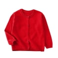 thumbnail image 2 of Cowsor Little Girl Knit Cardigan Sweater - Toddler Button Down School Uniforms Cardigan, 2 of 6