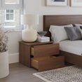 thumbnail image 4 of Nexera Milo Ensemble de Chambre Plateforme Flottante 3 Pcs, Brun, Grand Lit, 4 of 7