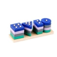 thumbnail image 2 of Mikilon Wooden Educational Toys, Shape Color Sorting Preschool Stacking Blocks Puzzles Toys for Age 1 2 3, 2 of 9